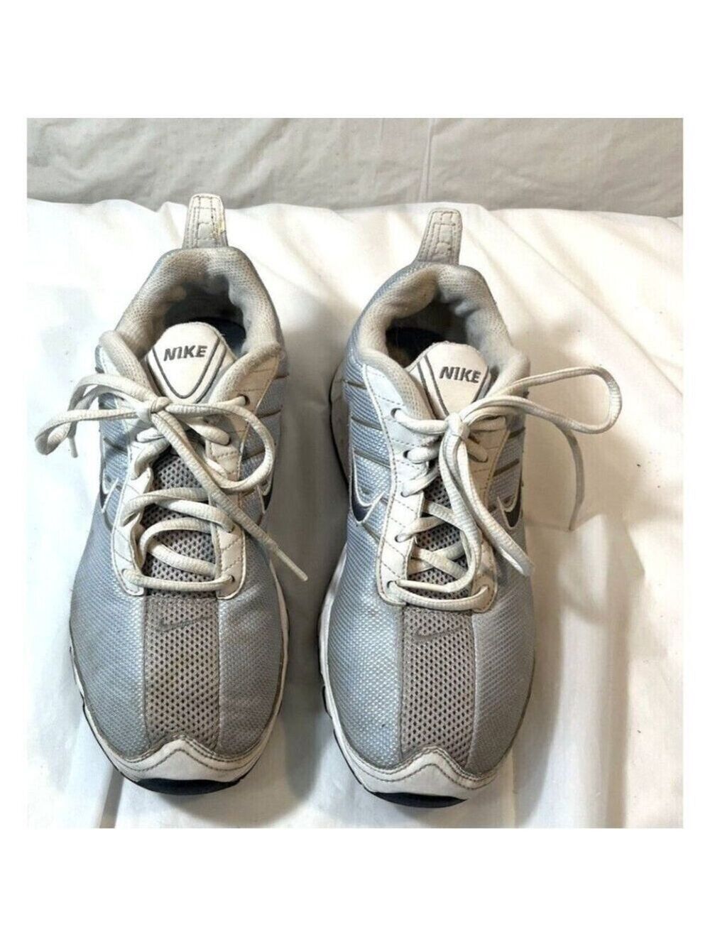 Nike Shoo-In Rolling Rail Womens Lt Blue/Silver Cushioned Walking Size 7